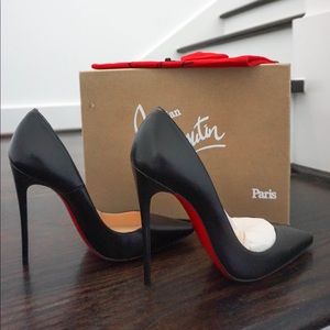Christian Louboutin So Kate Black Leather